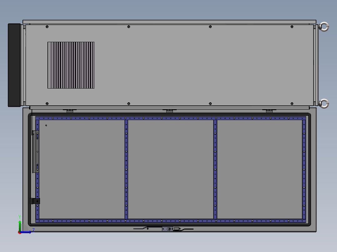 电气机柜（九折型材柜） 1149182===wb60左视图