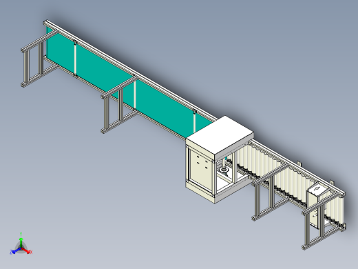 带滚筒段皮带线