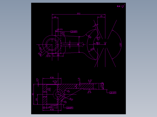 JX0851-叉杆零件(论文+DWG图纸)