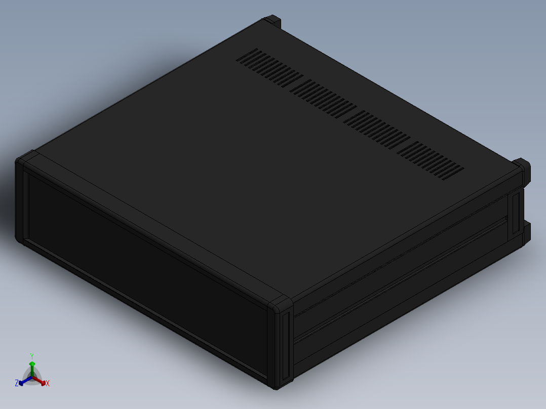 SHINWOO 桌面机箱系列 桌面机箱正等轴测图