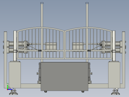 兽医用推进式动物限位装置左视缩略图