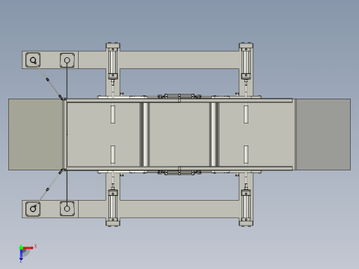 兽医用推进式动物限位装置俯视缩略图
