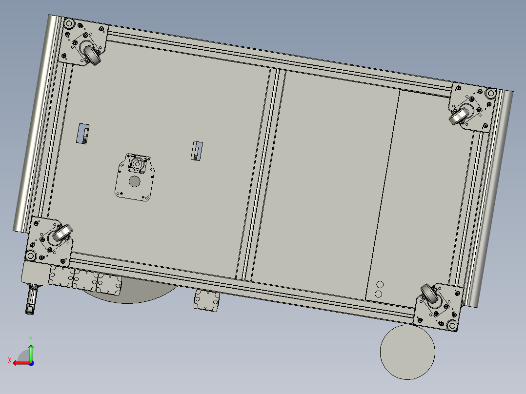 汽车座椅加热模块安装固定支架台后视图