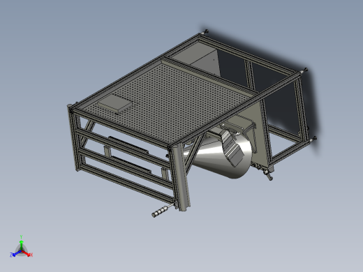 汽车座椅加热模块安装固定支架台正等轴测缩略图