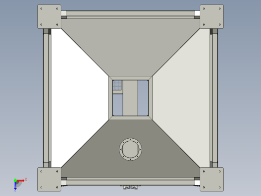 吸附塔活性炭排料装置俯视缩略图