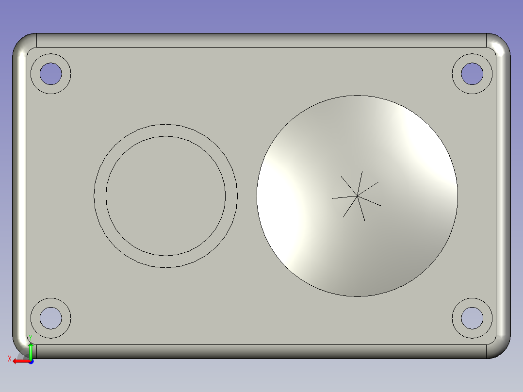 双孔操作BOX白色XAL-B02后视图