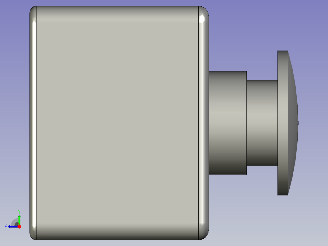 双孔操作BOX白色XAL-B02右视图