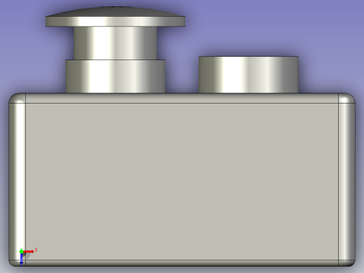 双孔操作BOX白色XAL-B02俯视缩略图