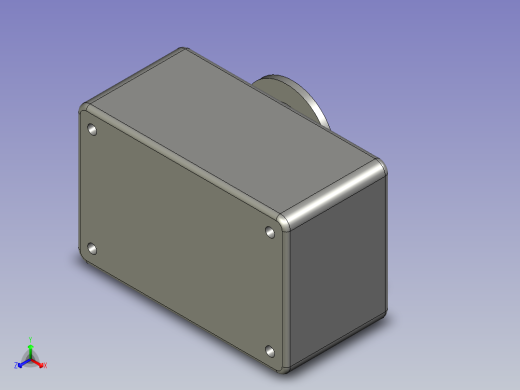 双孔操作BOX白色XAL-B02正等轴测缩略图
