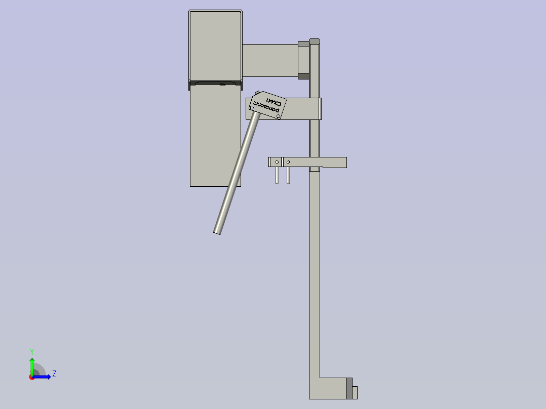 F-YBA204DH-撑开扫码机构左视图