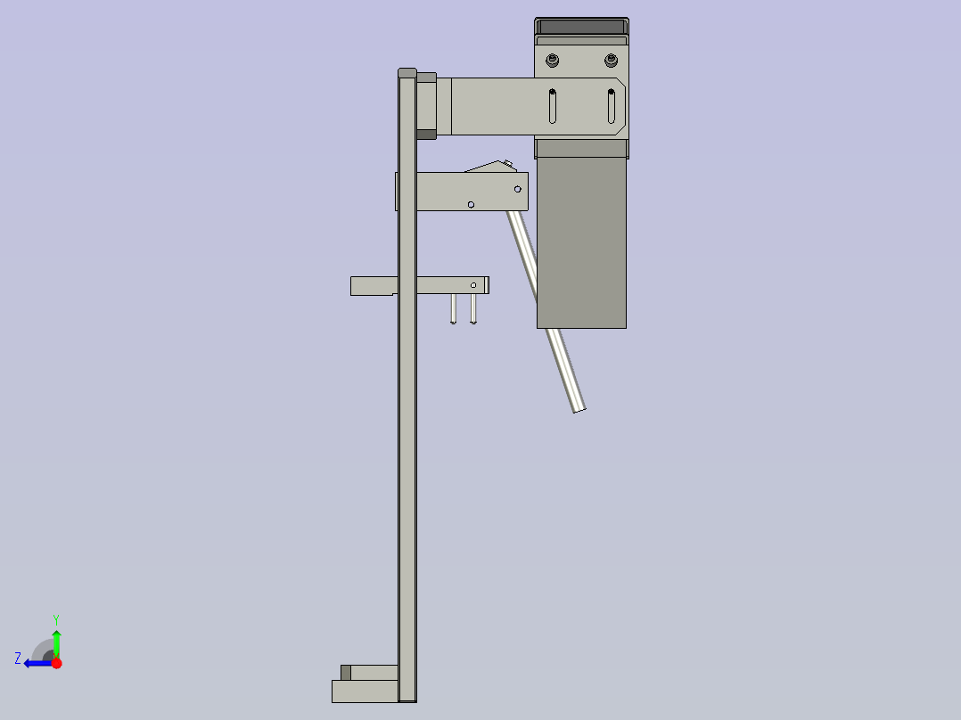F-YBA204DH-撑开扫码机构右视图