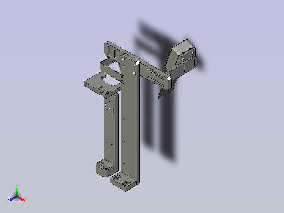 F-YBA204DH-撑开扫码机构正等轴测图