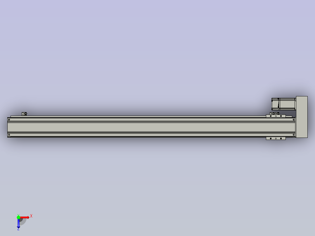 直线模组DKK-100-S1380-RM-400W德川技研-1111俯视图
