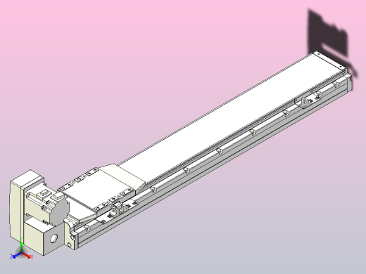 机器人皮带驱动直线轴TPA-GCB-120-P70-L550-LU-M20-N3