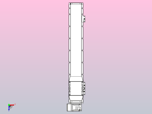 机器人皮带驱动直线轴TPA-GCB-120-P70-L550-LU-M20-N3俯视缩略图