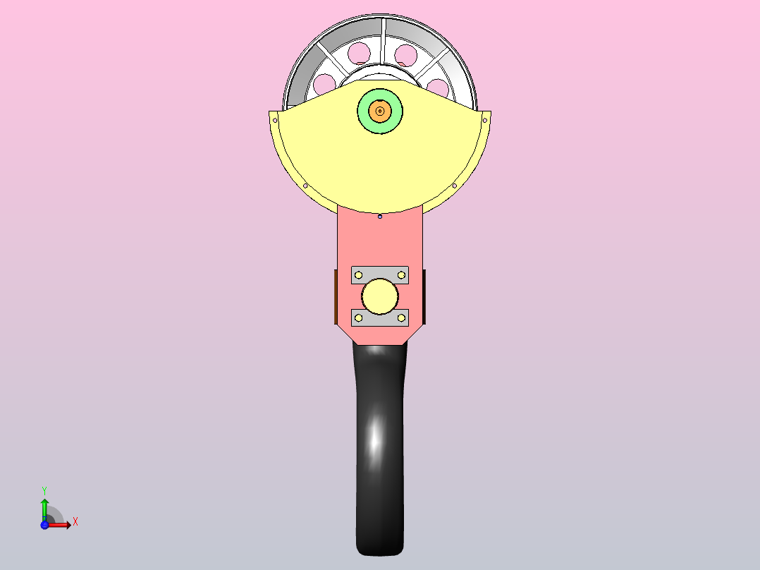 50t吊钩组前视图