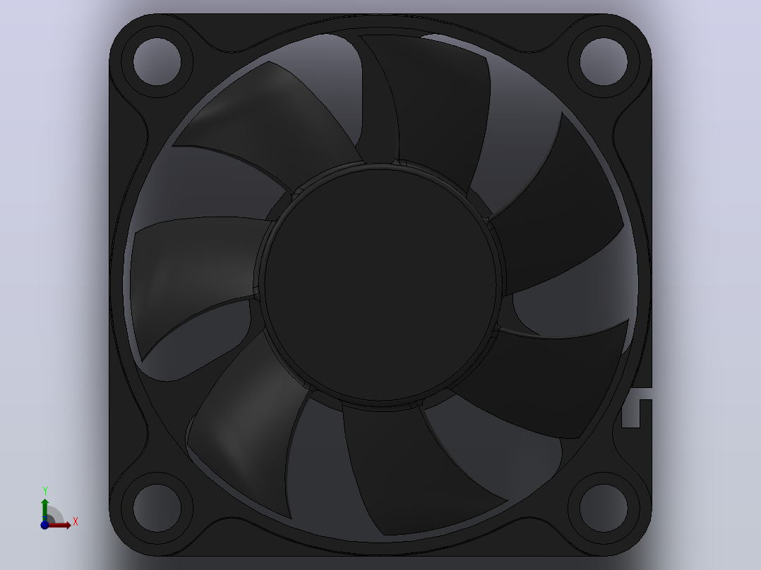 User Library-TFD-4510风扇前视图