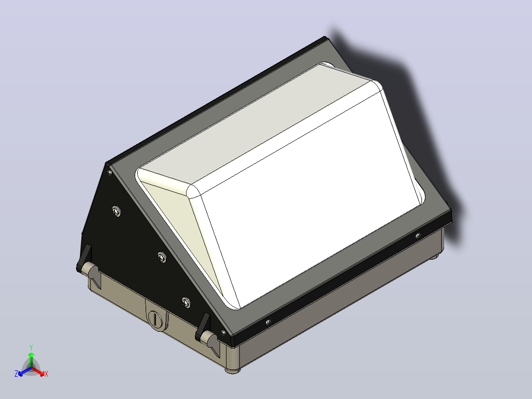 90瓦传统LED壁式组件-取代400瓦金属卤化物灯- 120-277V AC - IP65防爆主视图