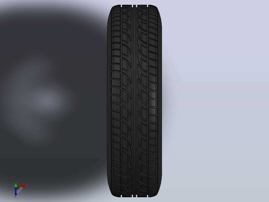 车轮155 70 r12 c 12俯视图