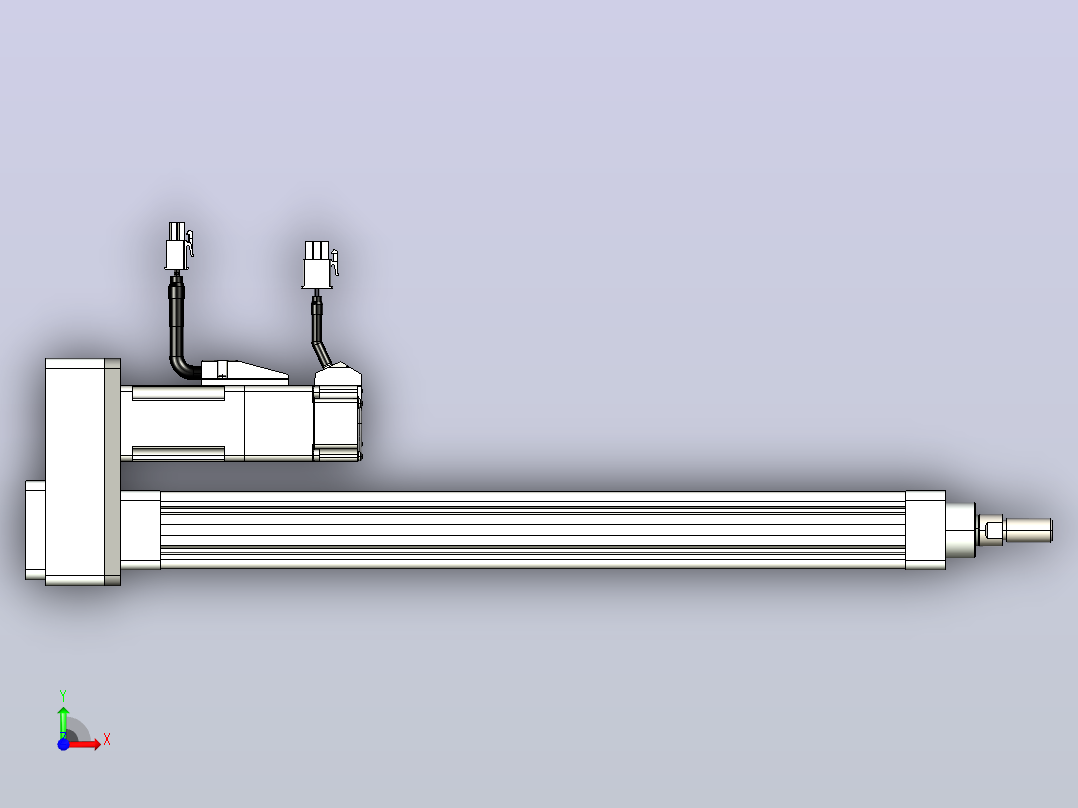 轻载电动缸TPA-ESR25-1002C-L300-MR-FB-W-P10-C3前视图