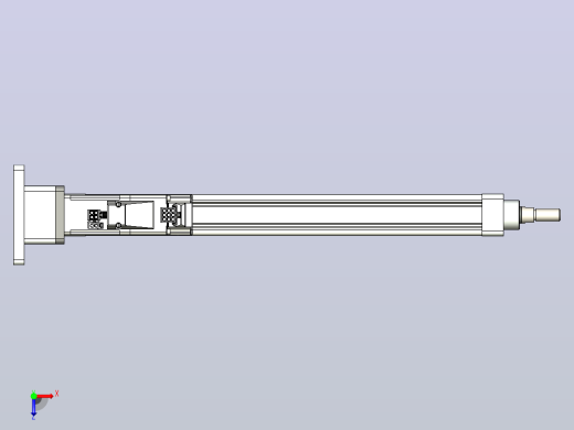轻载电动缸TPA-ESR25-1002C-L300-MR-FB-W-P10-C3俯视缩略图