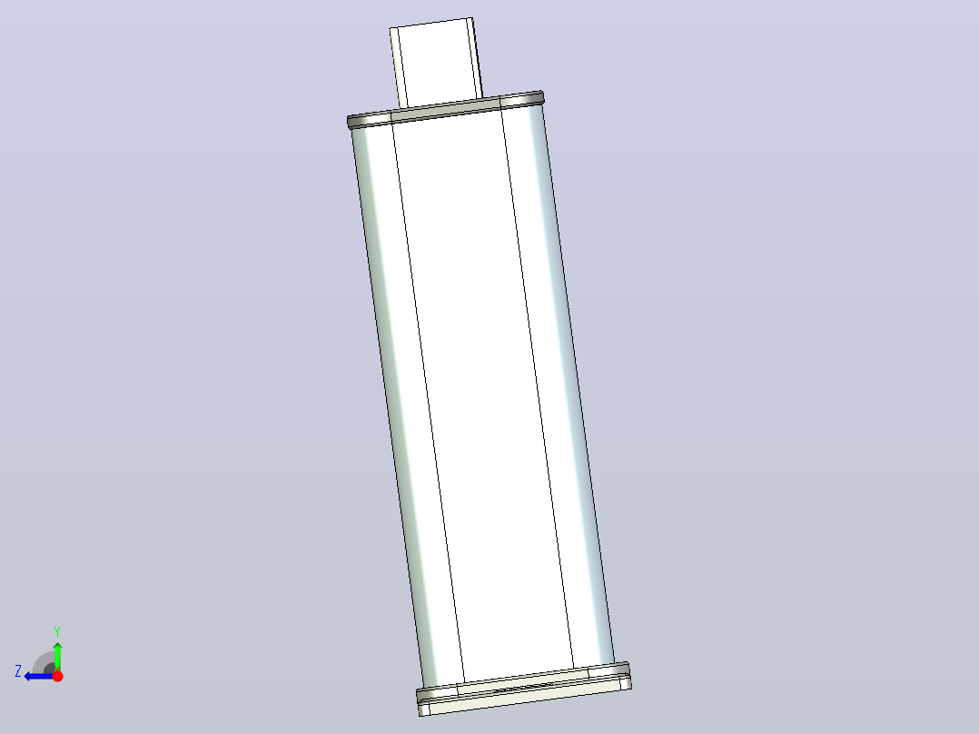 BZMJ(0.4～0.48)-22～25kvar-3自愈式低电压并联电容器三维模型202202右视图