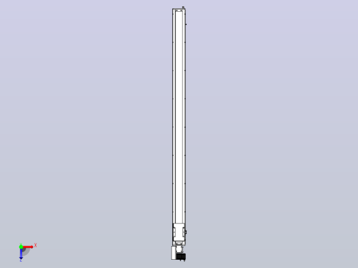 SCM14-2200-L滚珠花健、支撑座、滚珠丝杠、交叉导轨、直线模组俯视缩略图