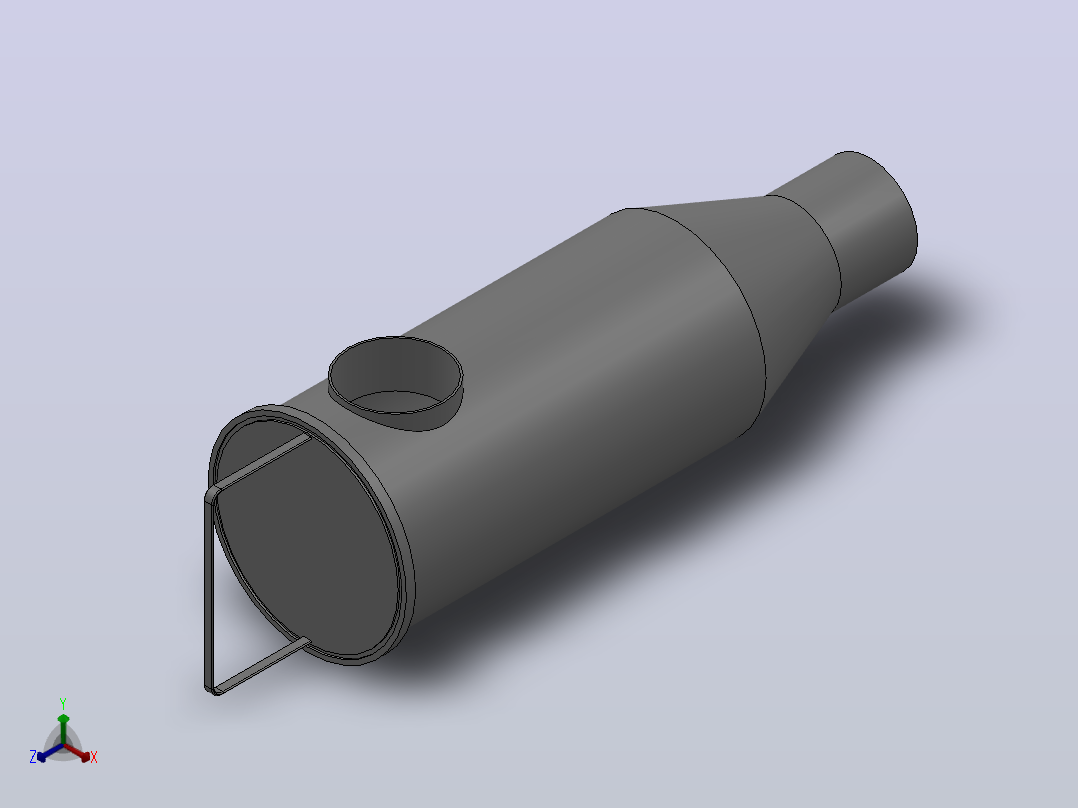 焊接角式过滤器[DN100]主视图