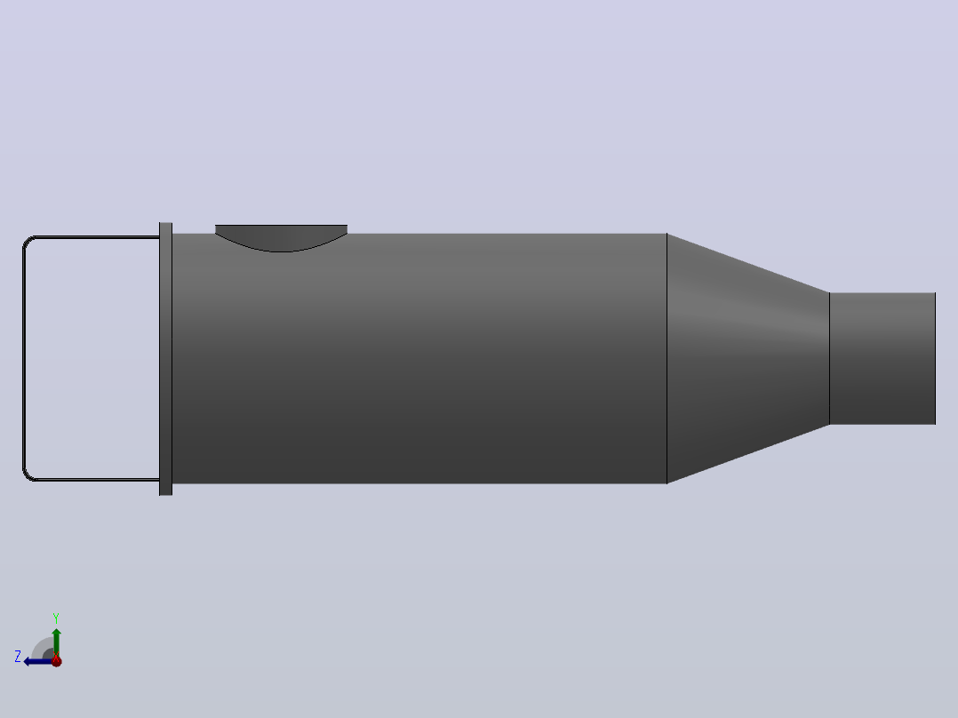 焊接角式过滤器[DN100]右视图