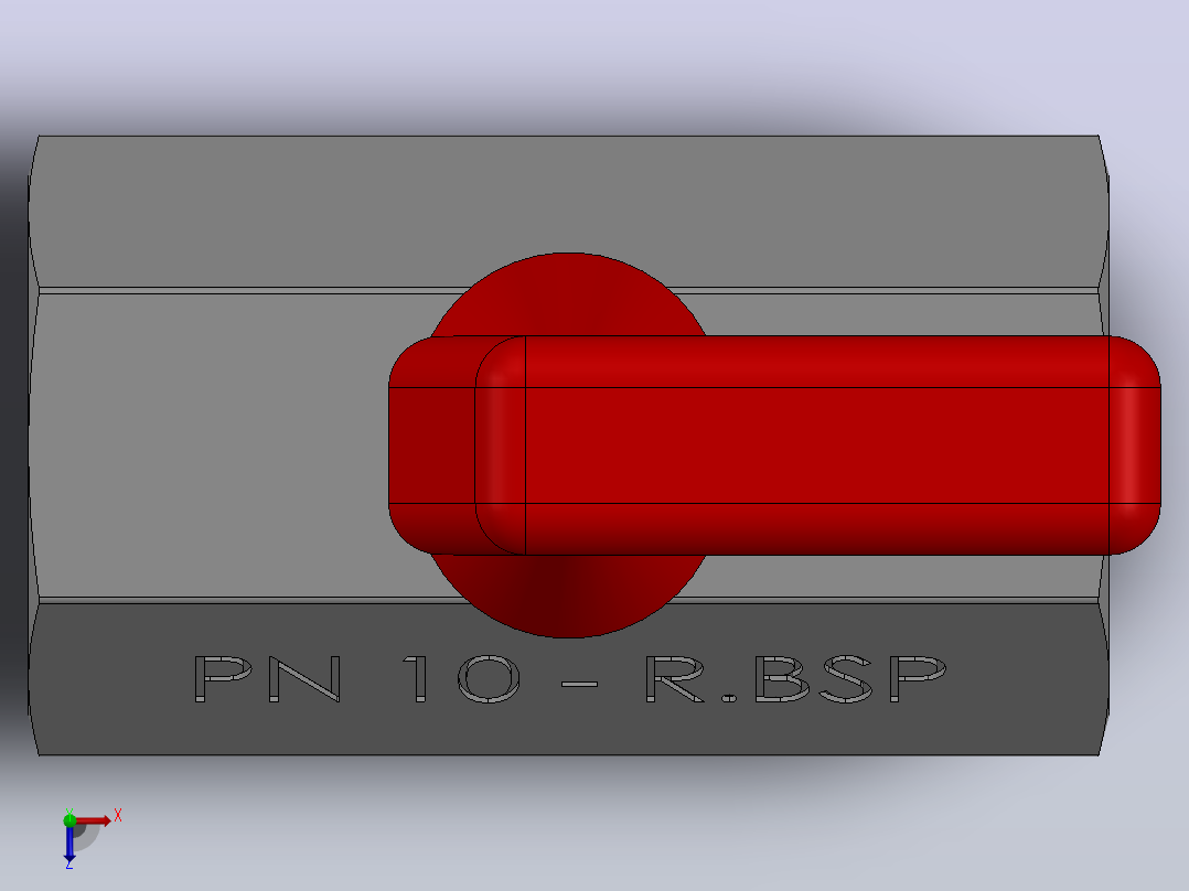 PN-10 - DN.3-8 -微型球阀小球阀俯视图