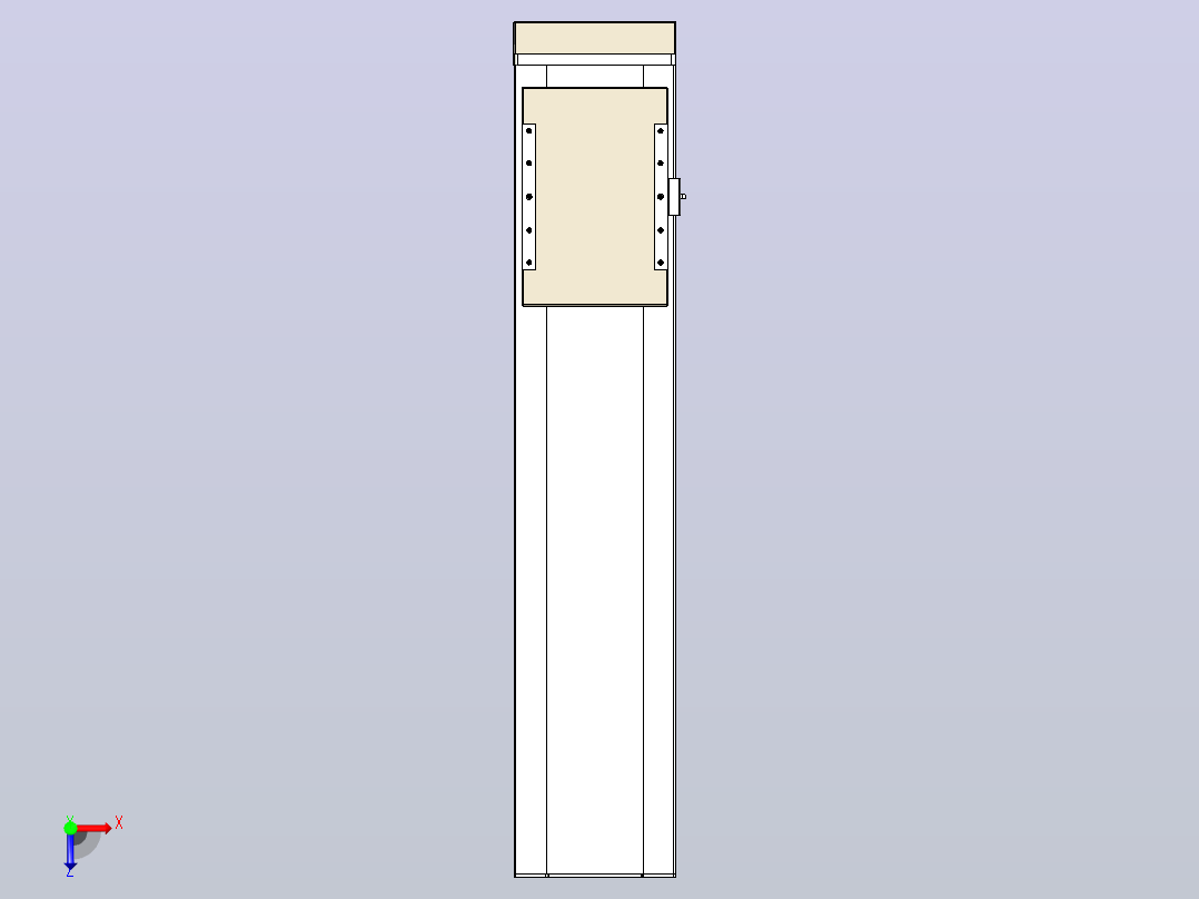 滚珠丝杠直线轴带导轨全封闭TPA-HCR-220D-3210C-L750-MP-Y-P1K-N3俯视图