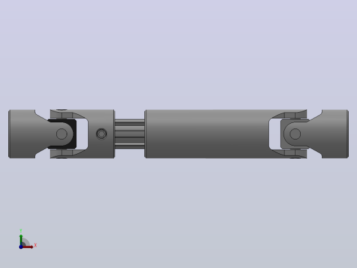 万向联轴器WSP03-PB-Y10-Y10-160／200WSP型可伸缩小型十字轴万向联轴器前视缩略图