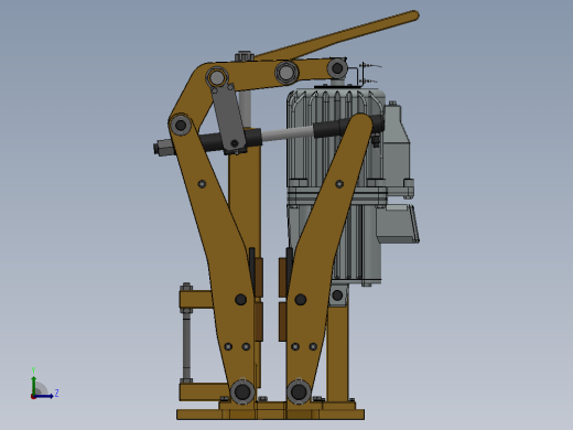 YP21系列电力液压盘式制动器YP21-500-500×30-ⅠA-CL.RL.WL.HL.H左视缩略图