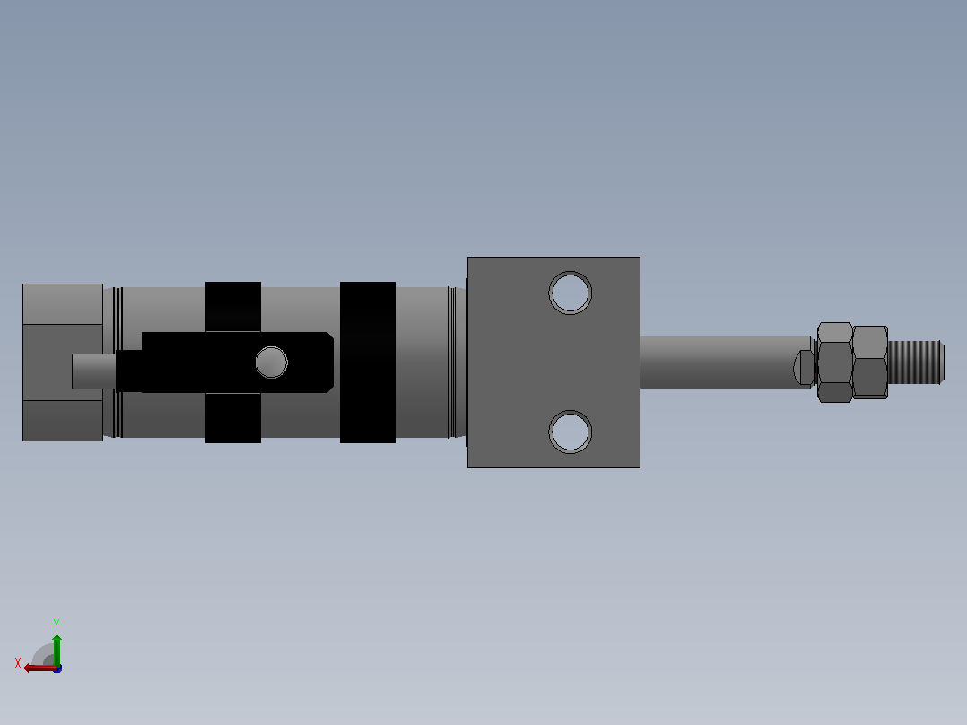 气缸PBR16X15SU后视图