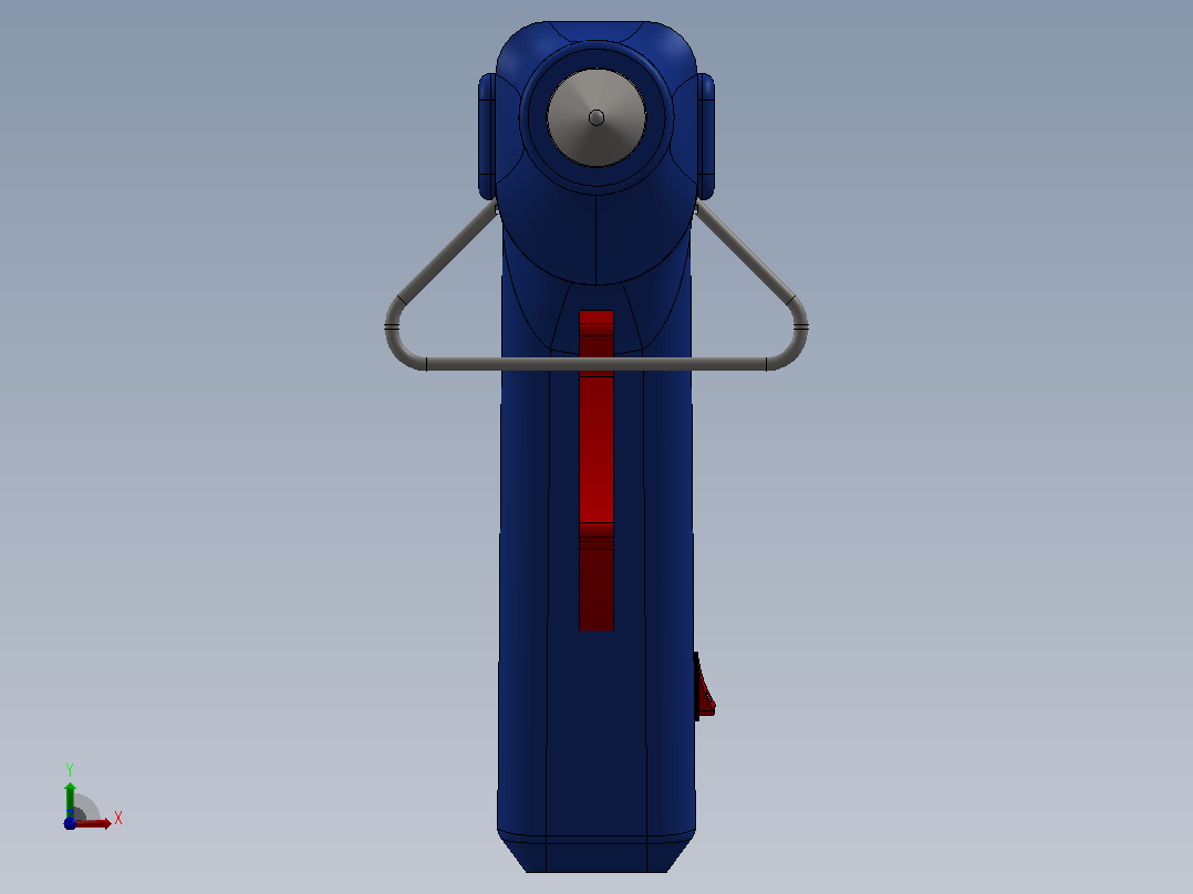 热熔胶木仓简易模型3D图纸 Solidworks设计前视图
