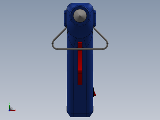 热熔胶木仓简易模型3D图纸 Solidworks设计前视缩略图
