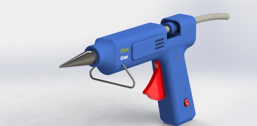 热熔胶木仓简易模型3D图纸 Solidworks设计缩略图
