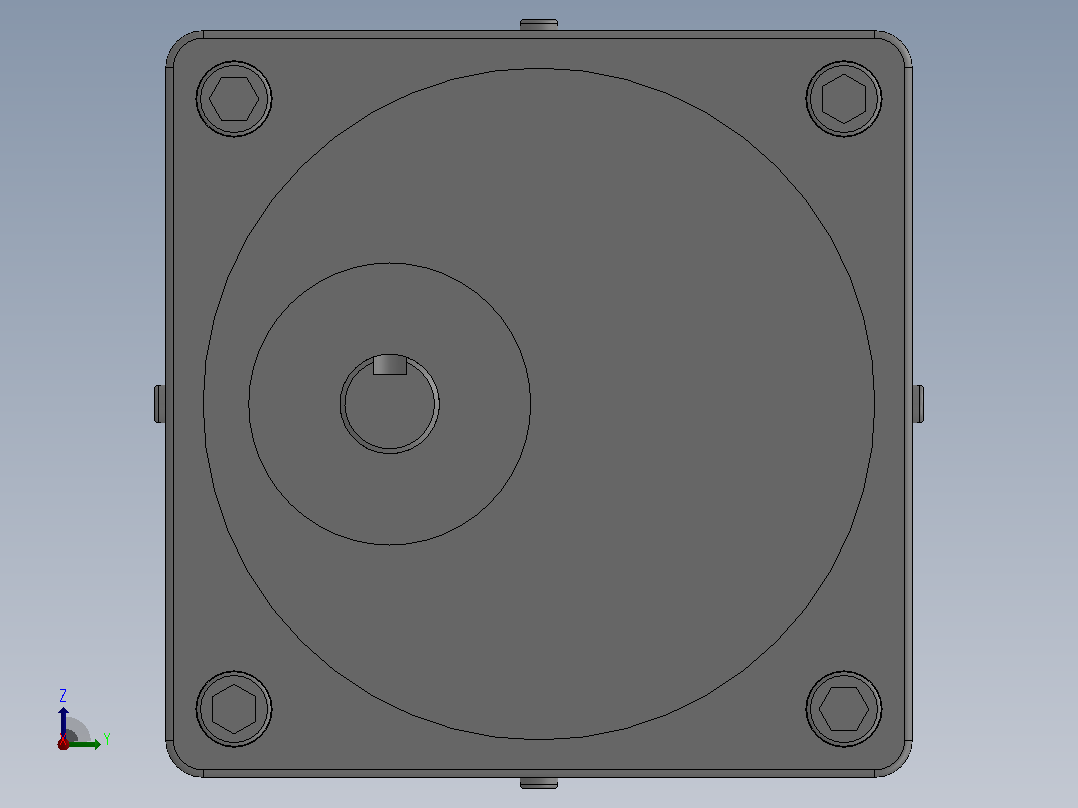 RK-ACM(60W)可逆附电磁刹车电机[5RK60GN-CFM]右视图