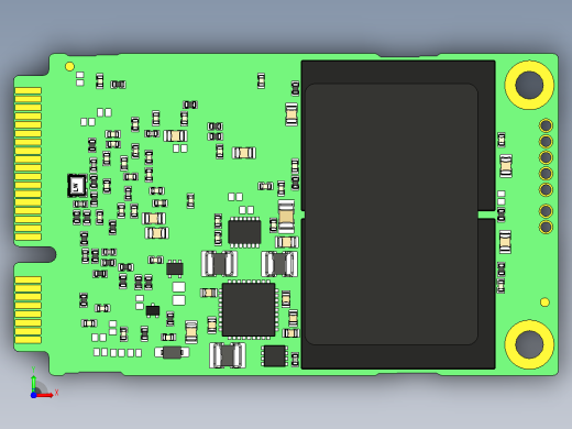 三星850 EVO 1 TB mSATA 2英寸固态硬盘(MZ-M5E1T0BW)前视缩略图