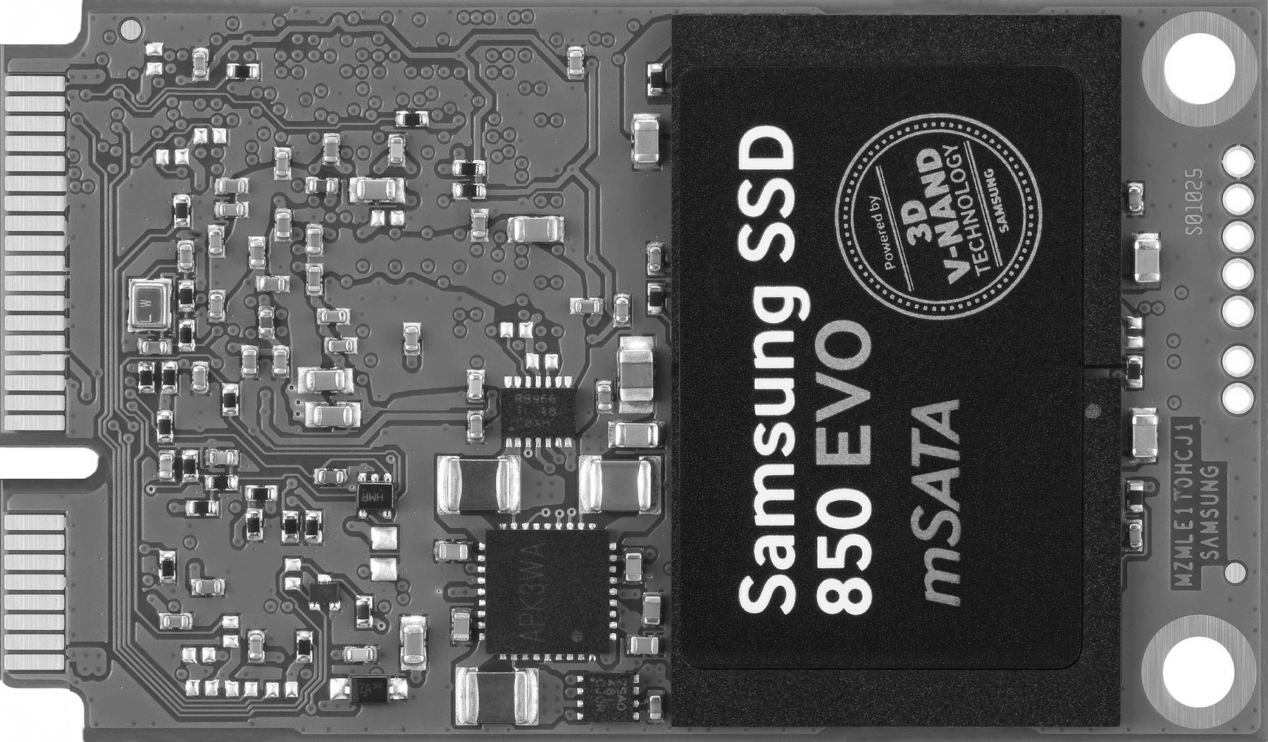 三星850 EVO 1 TB mSATA 2英寸固态硬盘(MZ-M5E1T0BW)