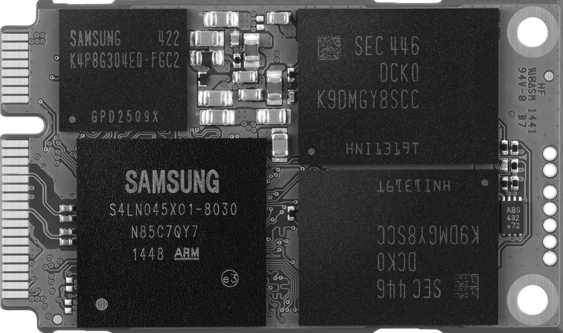 三星850 EVO 1 TB mSATA 2英寸固态硬盘(MZ-M5E1T0BW)