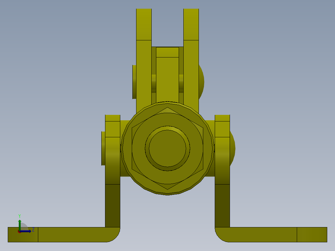 手动冲压装置左视图