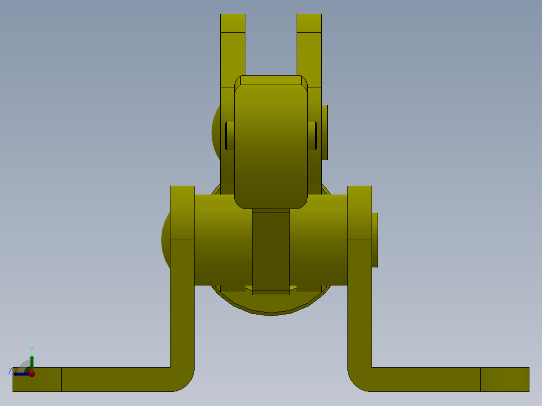 手动冲压装置右视图