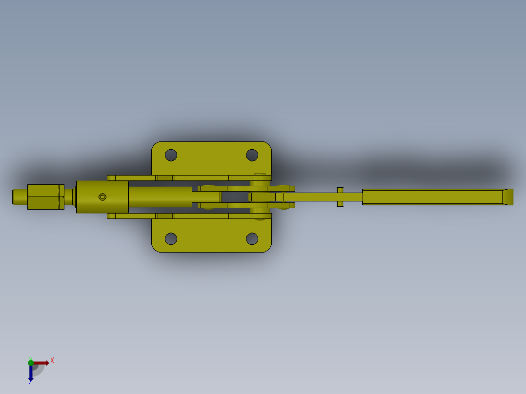 手动冲压装置俯视图