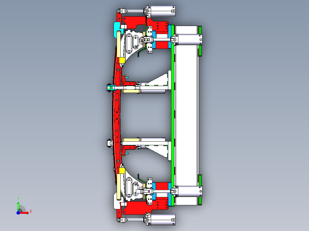 焊接工装前视图