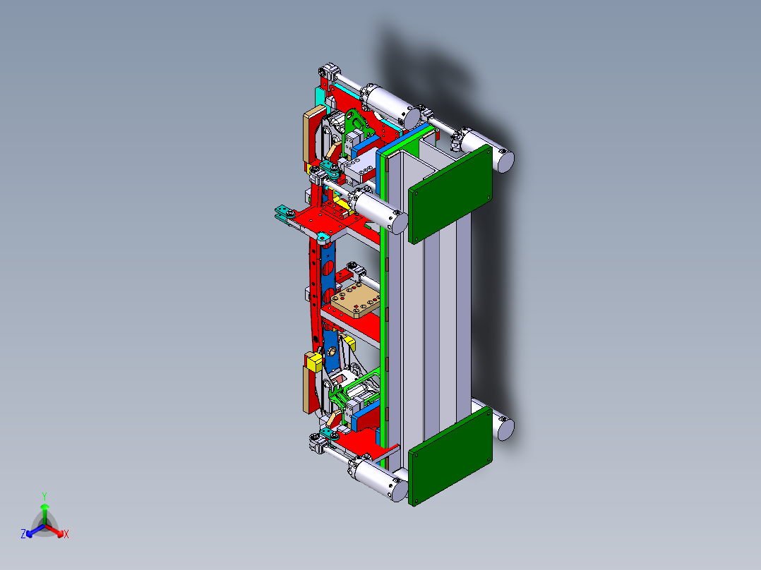 焊接工装正等轴测图