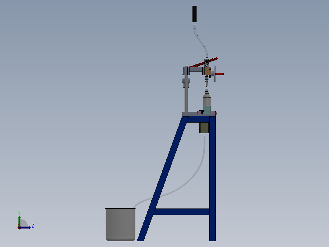 手动灌装机sw16可编辑左视图