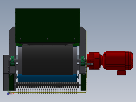 【B18】【STP】【Inventor】【转】槽式皮带输送机前视缩略图