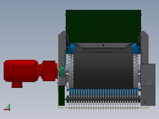 【B18】【STP】【Inventor】【转】槽式皮带输送机后视缩略图