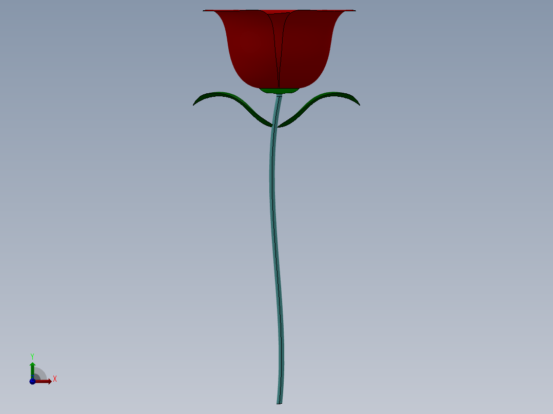 玫瑰花至亲人前视图